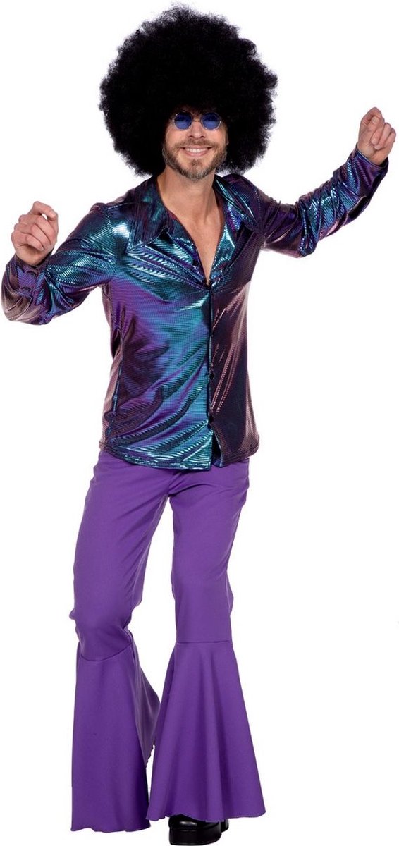 Jaren 80 & 90 Kostuum | Mr Smooth Disco Dancer Man | Large | Carnavalskleding | Verkleedkleding